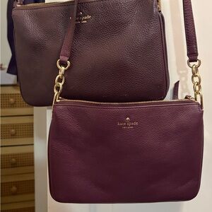 Kate Spade Plum/Burgundy Crossbody Bag Set